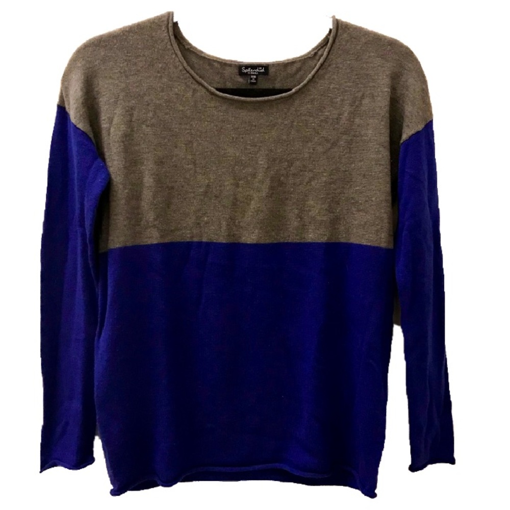Splendid Blue/Grey Cashmere Sweater